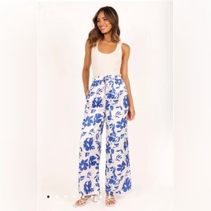 Petal and Pup Keely Blue Floral Pants